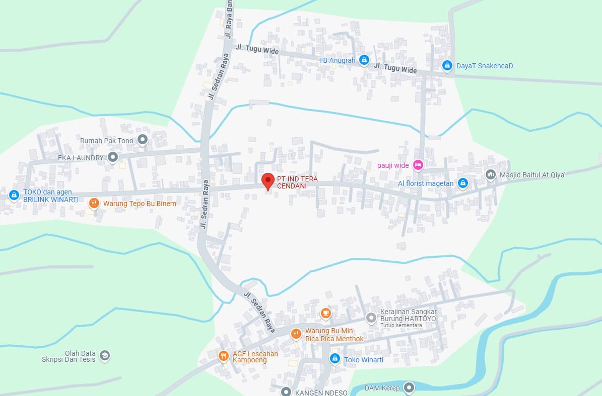 Lokasi TeraCendani di peta